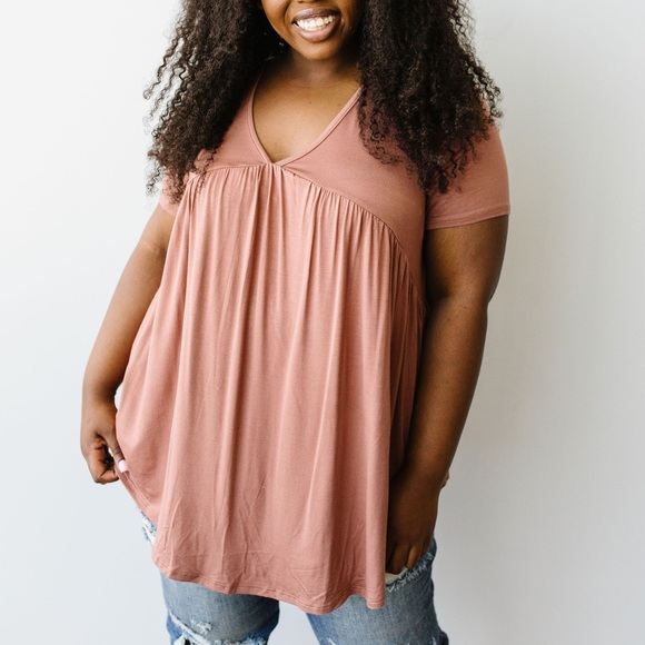 Bamboo Knit Top in Ginger - Picture 2 of 11